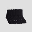 Lot 10 paires chaussettes noir femme