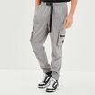 Pantalon cargo avec boucle gris homme