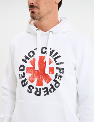 Sweat hoodie Red Hot Chili Peppers blanc homme