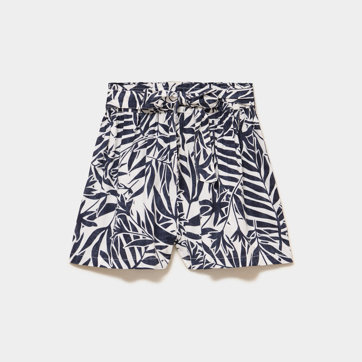 Short ample fluide ecru femme
