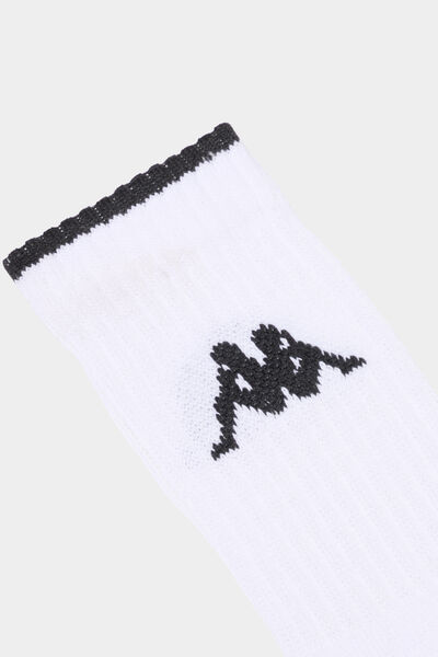 Lot 3 paires chaussettes sport Kappa blanc gar&ccedil;on