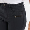 Jeans skinny 7/8ème coton Liberto noir femme