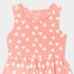 Robe patineuse sans manches coton vieux rose fille