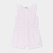 Combishort manches volants coton rose clair bébé fille