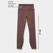 Legging de sport gainant taille haute mauve femme