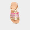 Sandales plates avec brides multicolore fille