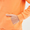 Sweat molleton à capuche hoodie orange corail homme