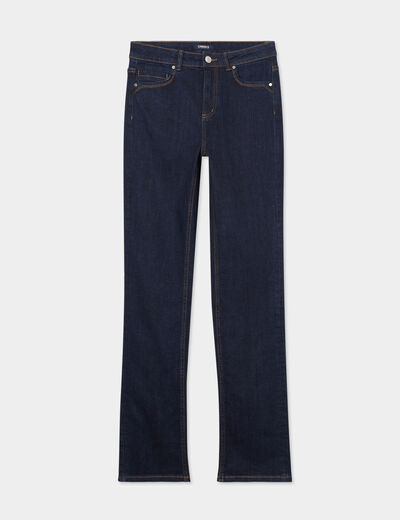 Jeans straight taille standard Creeks denim brut femme