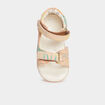Sandales en cuir Kickers Binsia rose poudrée bébé fille
