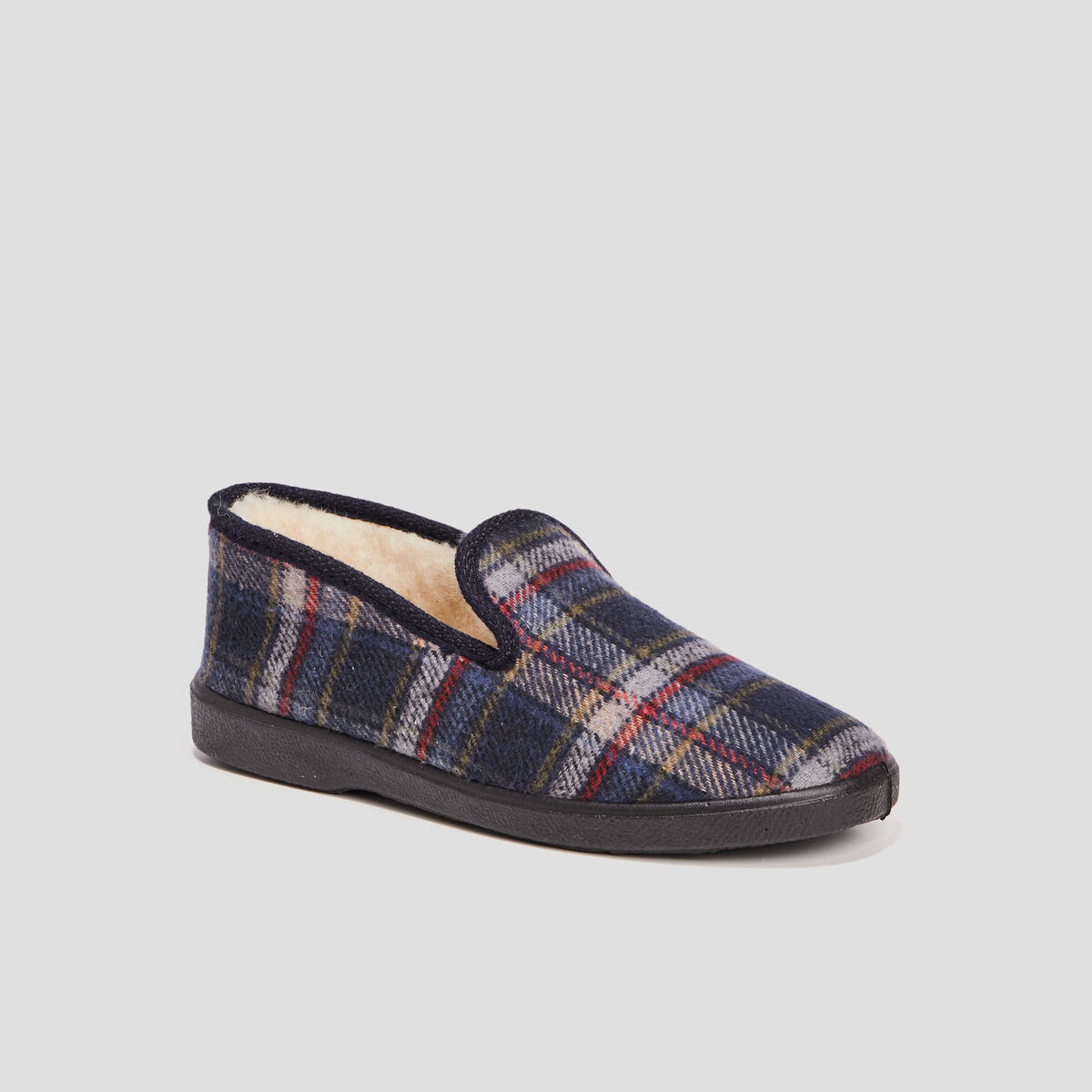 Chaussons bleu marine homme