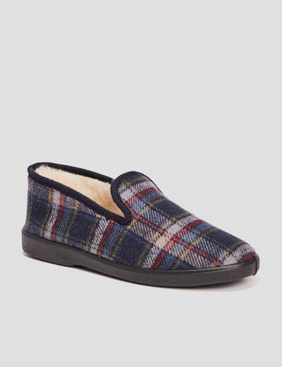 Chaussons bleu marine homme