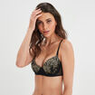 Soutien-gorge emboîtant broderie vert kaki femme