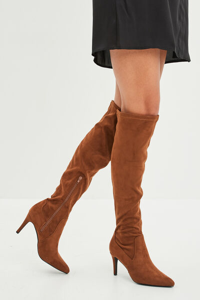 Cuissardes suédées Liberto marron femme