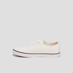 Tennis en toile à lacets Creeks blanc femme