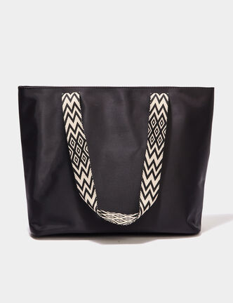 Sac shopper pour port&eacute;-&eacute;paule noir femme