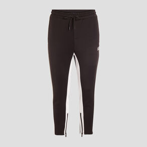 Jogging ajusté détails zippés noir homme