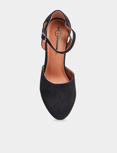 Escarpins &agrave; talons noir femme