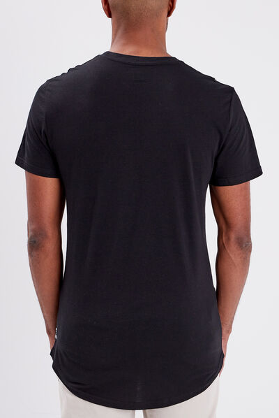 T-shirt manches courtes noir homme