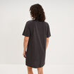 Chemise de nuit courte manches courtes gris clair femme