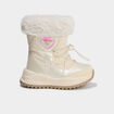 Bottes fourr&eacute;es avec d&eacute;tails perles creme fille