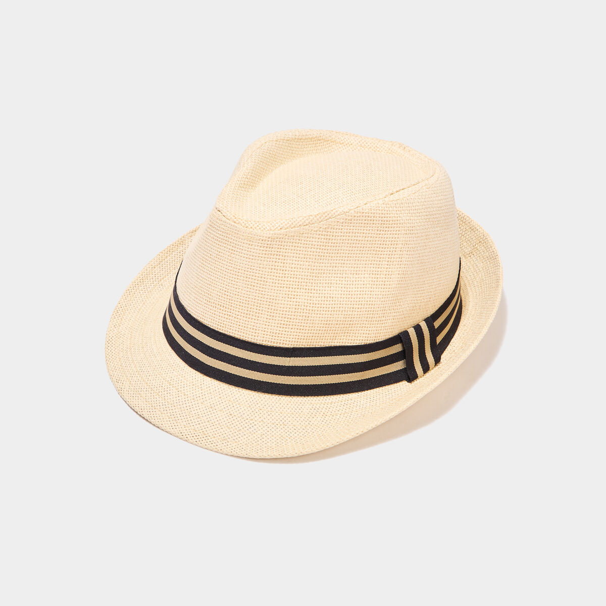 Chapeau trilby tress&eacute; sable homme