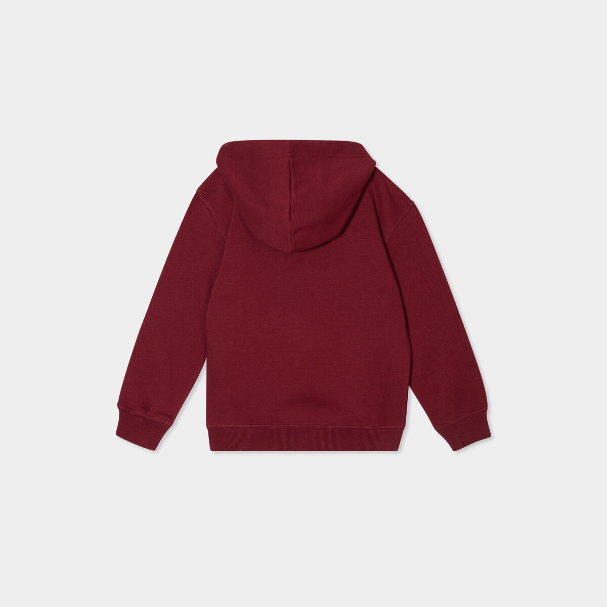 Sweat hoodie oversize à capuche bordeaux garçon