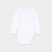 Body US coton Monsieur Caca x La Halle blanc b&eacute;b&eacute; gar&ccedil;on