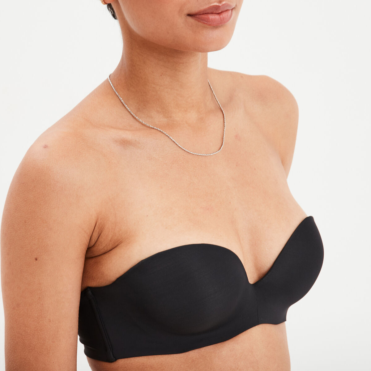 Soutien-gorge bandeau multiposition noir femme