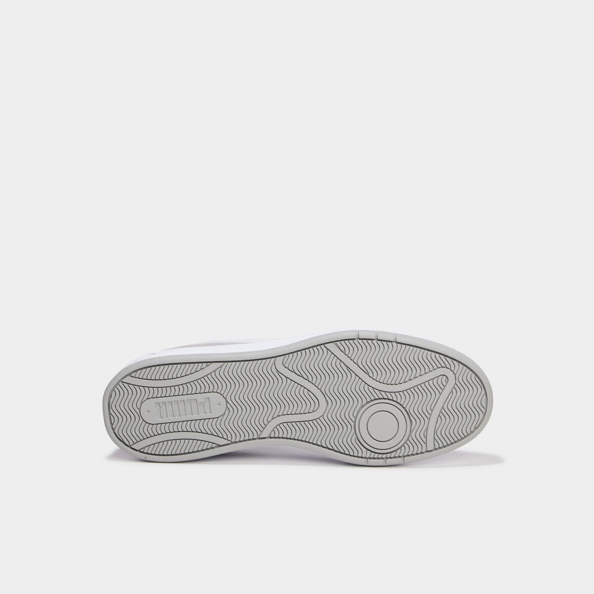 Baskets &agrave; lacets en cuir Puma Clean SD gris homme