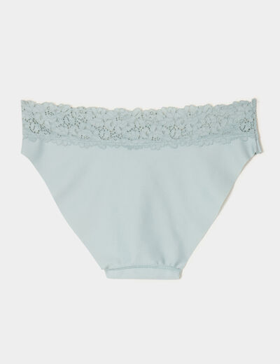 Lot 2 culottes dentelle sans couture vert clair femme