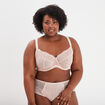 Soutien-gorge emboîtant en dentelle rose pastel femme grande taille