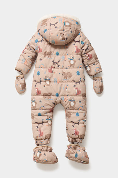 Combinaison pilote &agrave; capuche Creeks ecru b&eacute;b&eacute; gar&ccedil;on