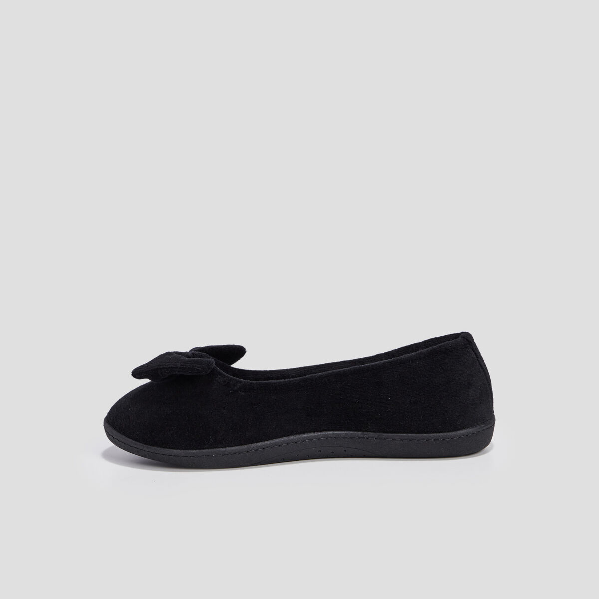 Chaussons ballerines Isotoner noir femme
