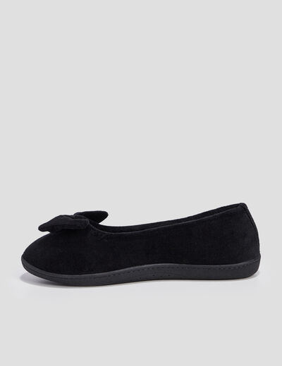 Chaussons ballerines Isotoner noir femme