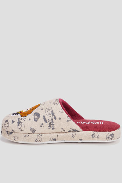 Chaussons mules Harry Potter gris fille