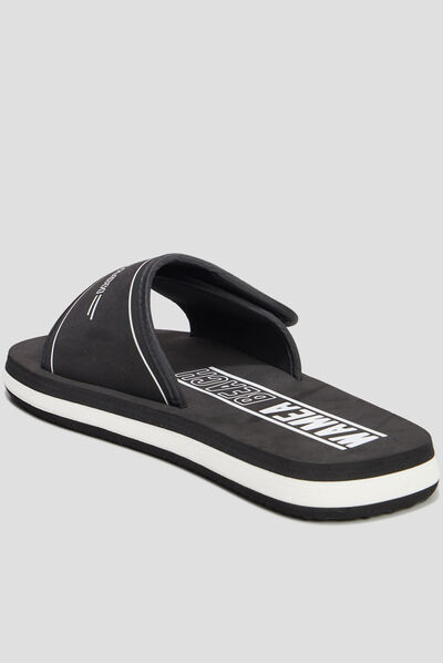 Mules à scratchs Wamea Beach noir homme