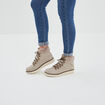 Bottines fourrées à lacets Trappeur taupe femme