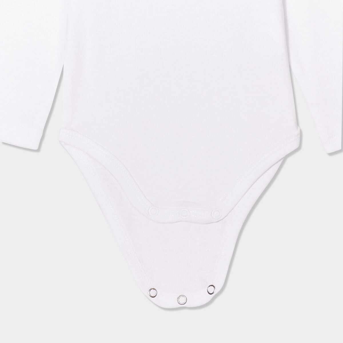 Lot 5 bodies US manches longues coton blanc bébé