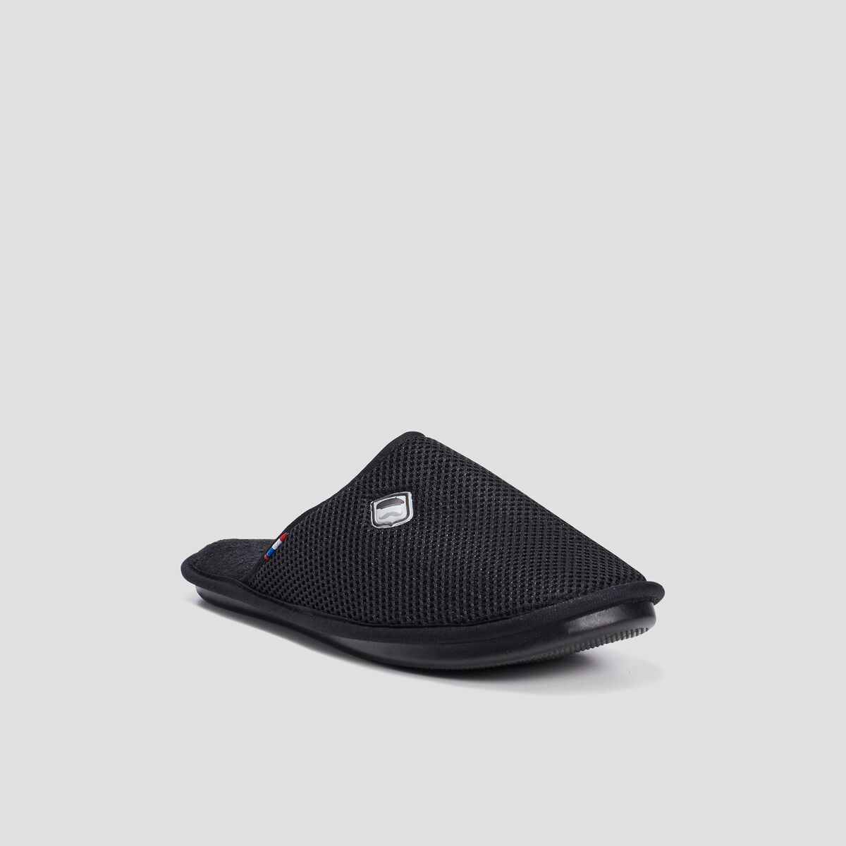 Chaussons mules noir homme