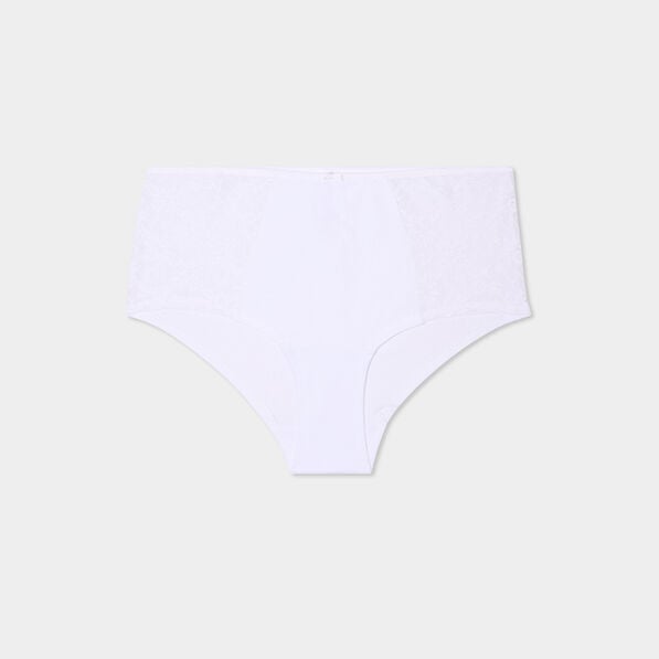 shorty en coton blanc femmegt Shorty en coton blanc femme grande taille