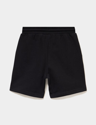 Short de jogging droit coton Spider-Man noir gar&ccedil;on