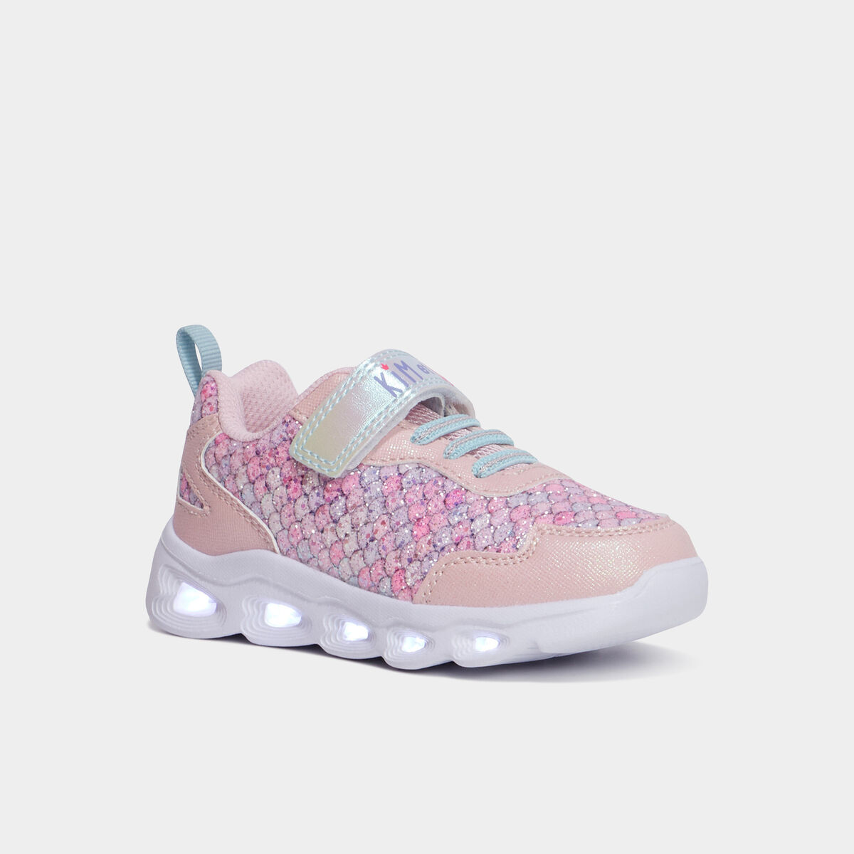 Baskets running lumineuses rose fille