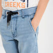 Bermuda droit en jean denim double stone garçon
