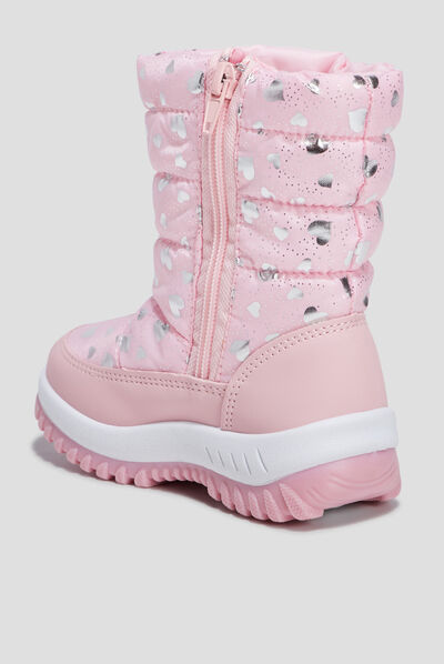 Bottes de neige rose fille