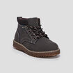 Bottines crantées marron garçon