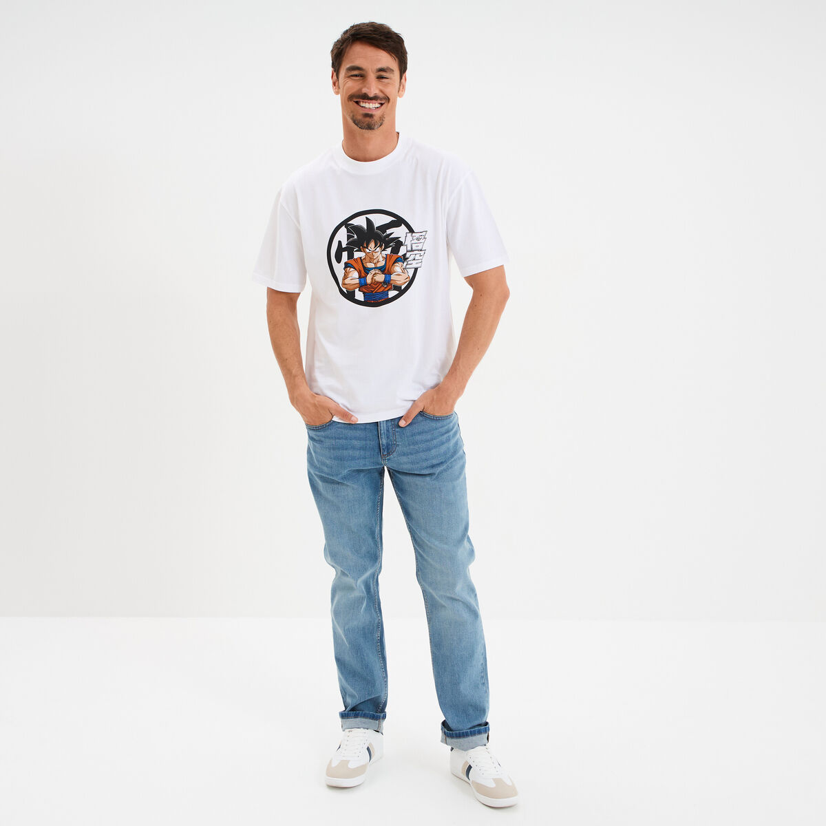 T-shirt manches courtes Dragon Ball Z blanc homme