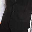 Gilet de costume sans manches noir homme