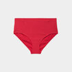 Bas de maillot de bain culotte haute rouge femme grande taille