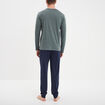Ensemble pyjama pantalon vert kaki homme