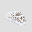 Tennis en toile à lacets multicolore fille